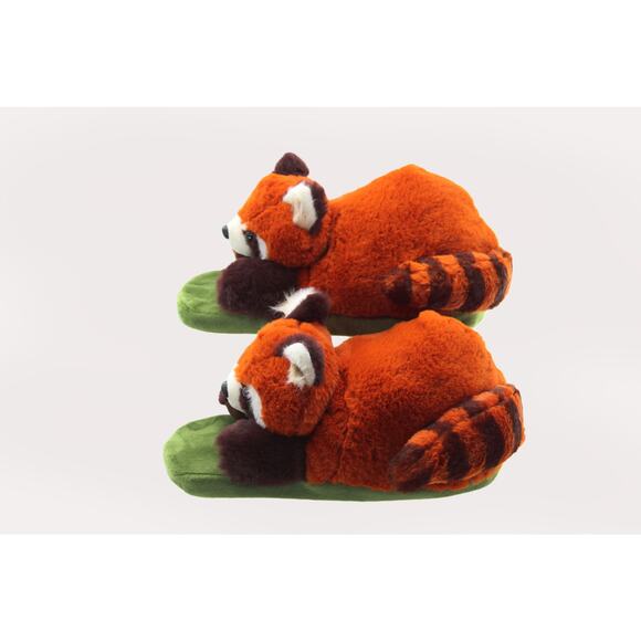 Women Slippers Openhaha Fluffy Raccoon‎ Slippers Size 9W - Picture 5 of 6